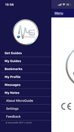 MicroGuide mobile app